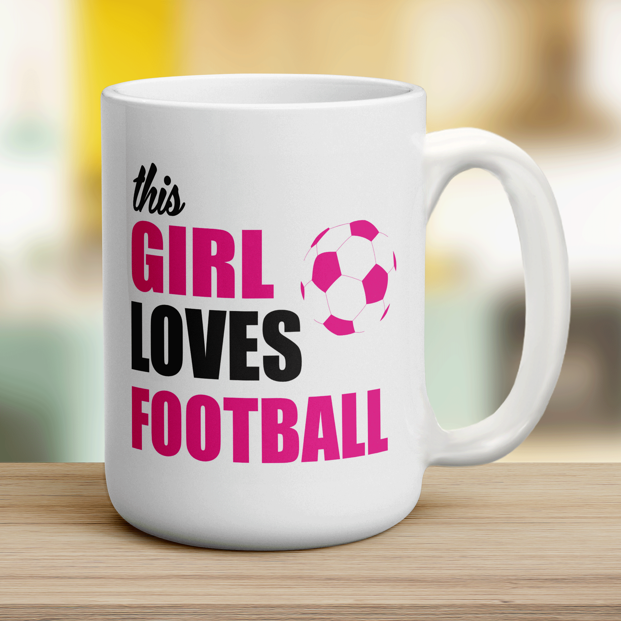 This Girl Loves Football Mug
