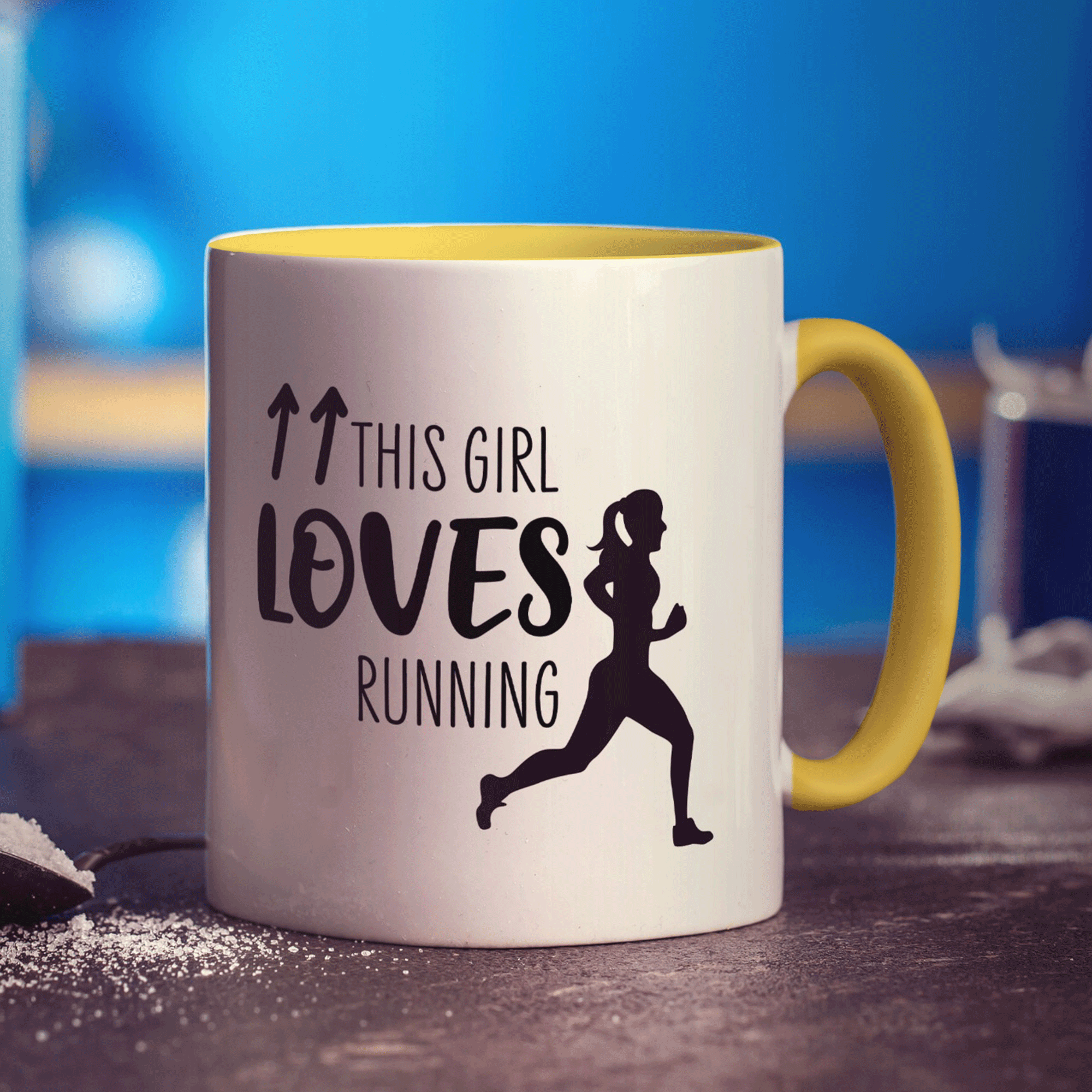This Girl Loves Running Mug