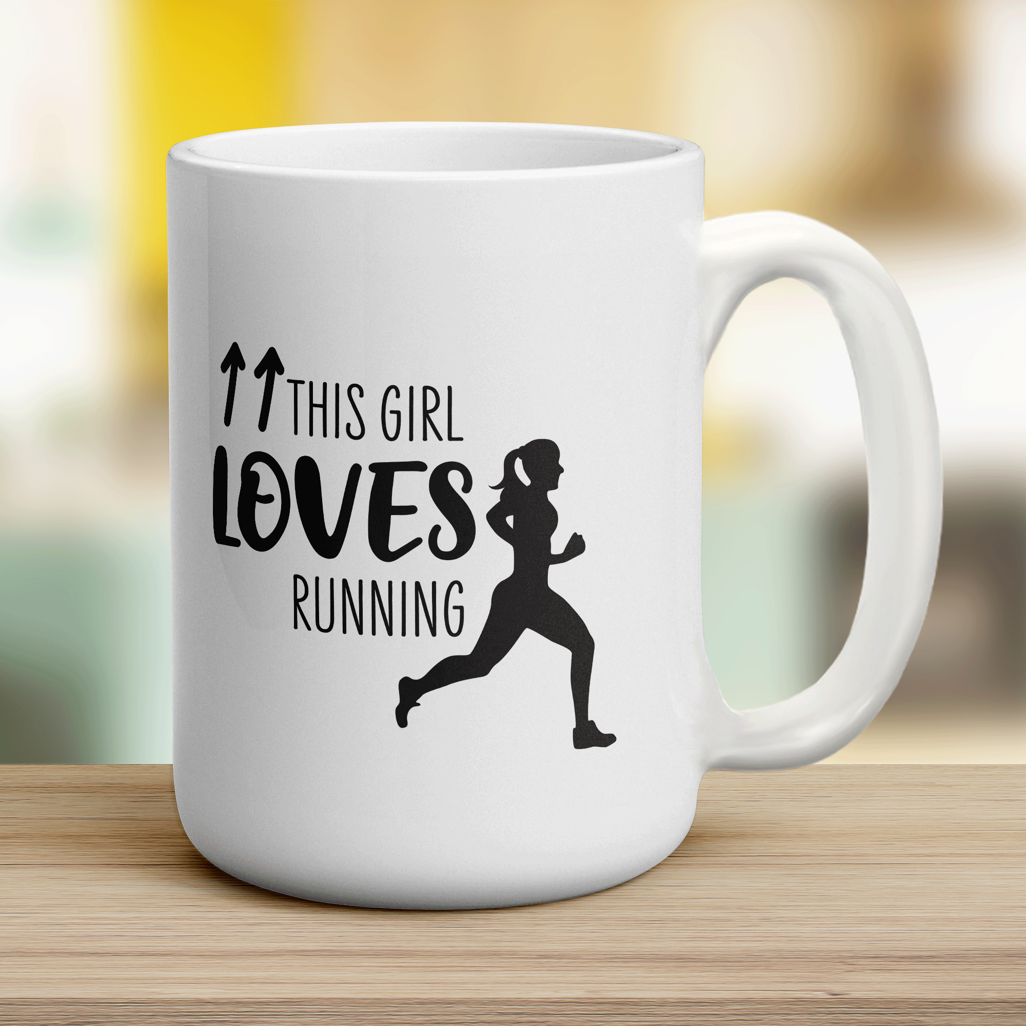 This Girl Loves Running Mug