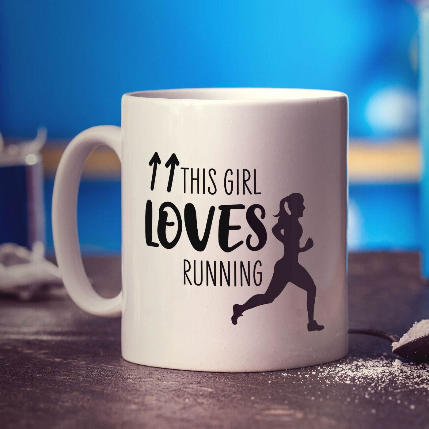 This Girl Loves Running Mug