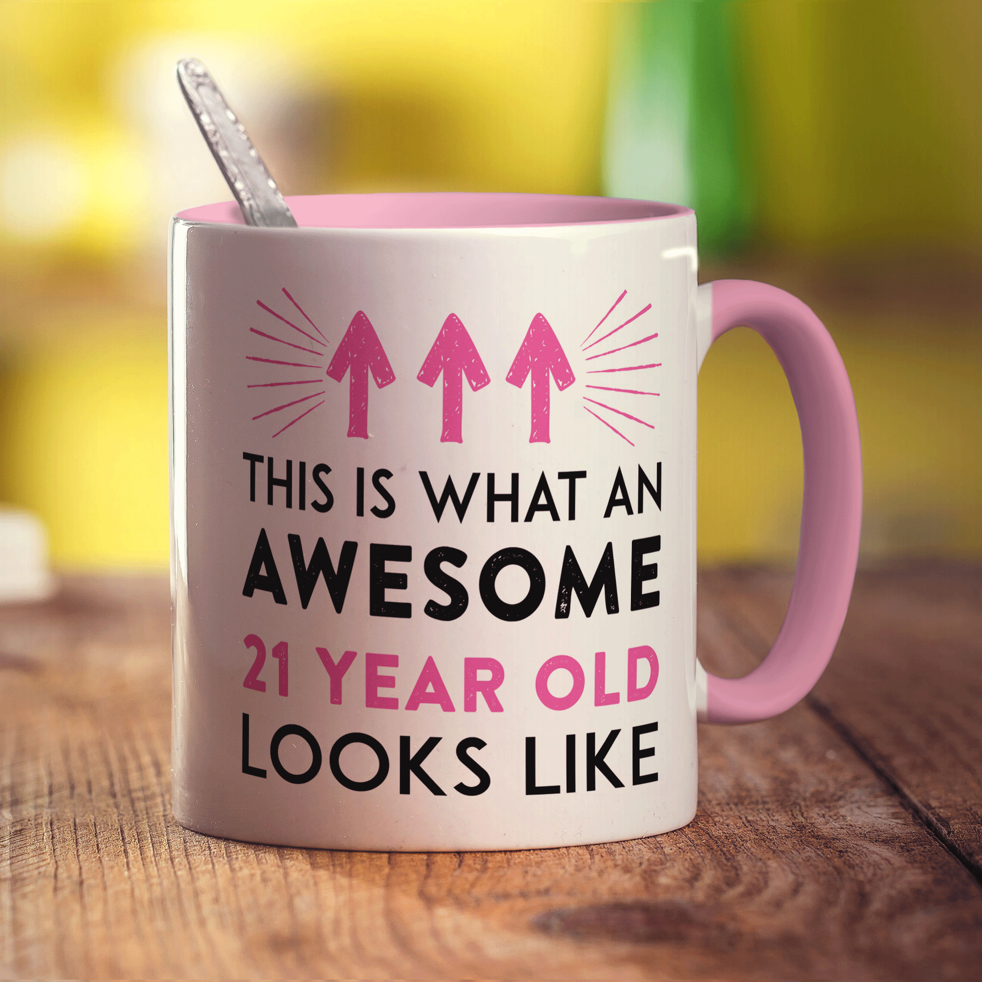 This Is What An Awesome 21 Year Old Looks Like Mug Pink