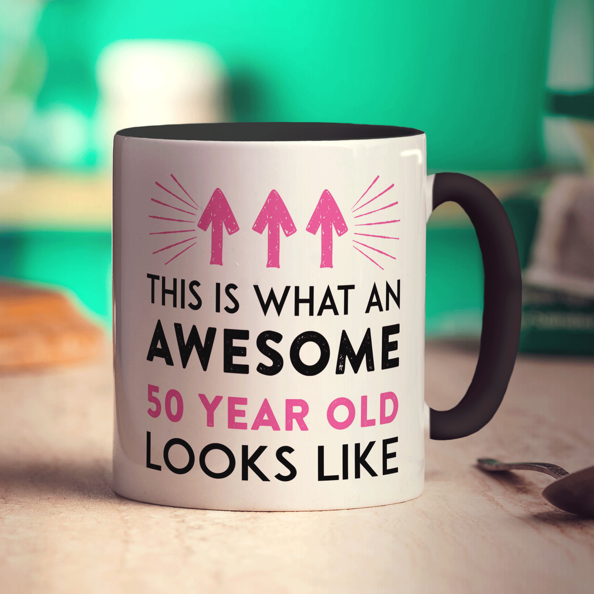 This Is What An Awesome 50 Year Old Looks Like Mug Pink