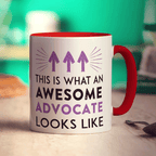 This Is What An Awesome Advocate Looks Like Mug - Standard 330ml (11oz) / Red