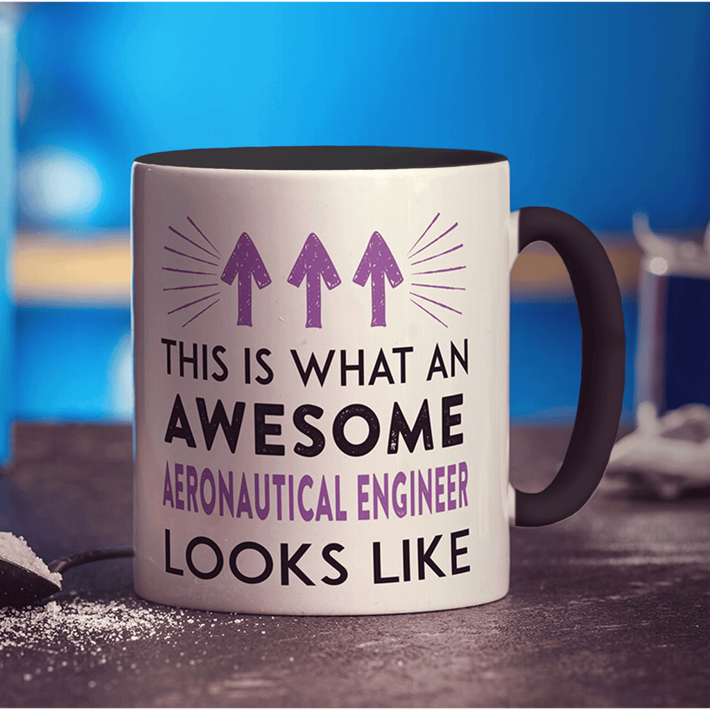 This Is What An Awesome Aeronautical Engineer Looks Like Mug - Standard 330ml (11oz) / Black