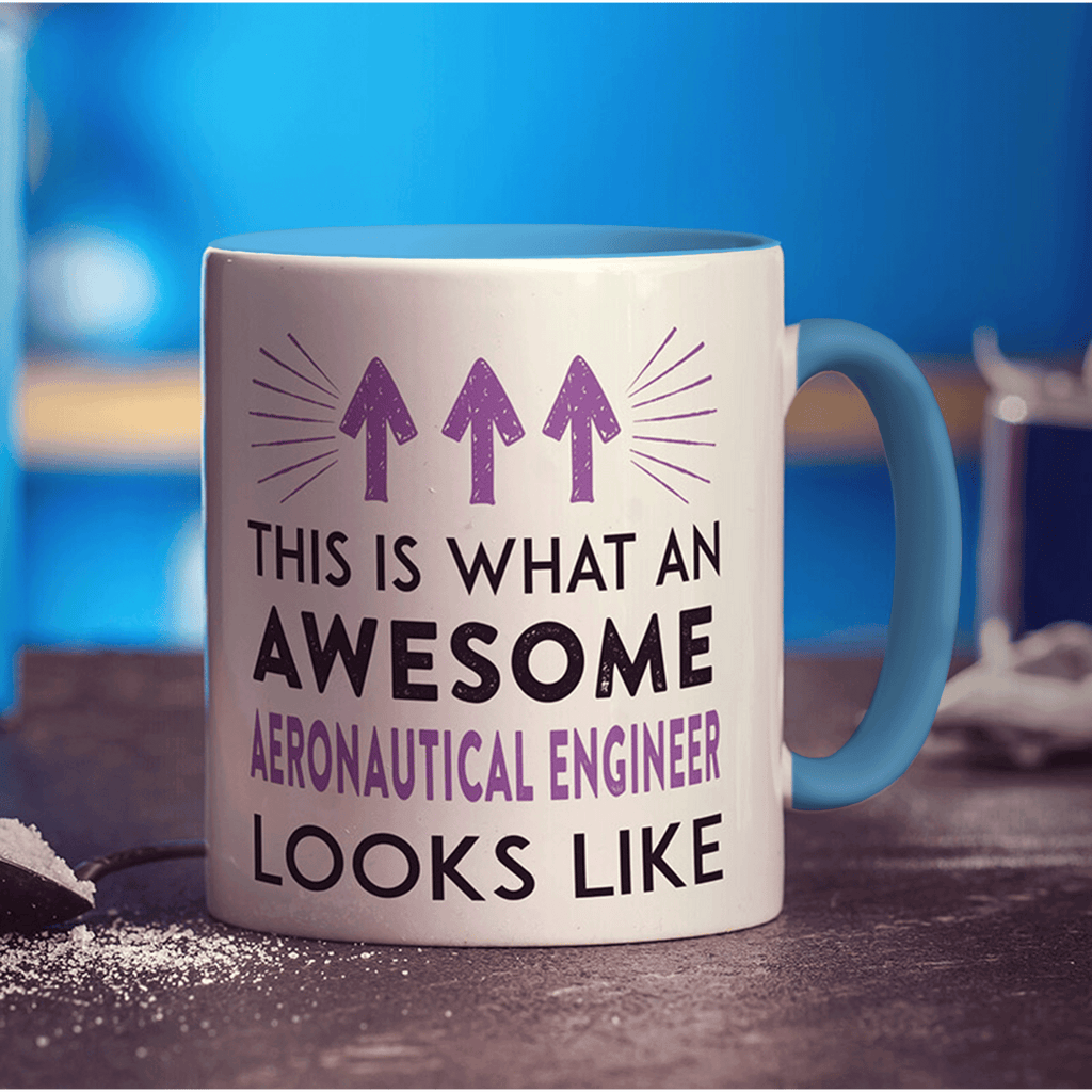 This Is What An Awesome Aeronautical Engineer Looks Like Mug - Standard 330ml (11oz) / Blue