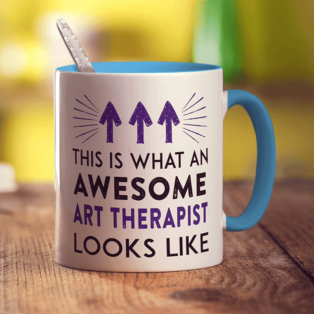 This Is What An Awesome Art Therapist Looks Like Mug - Standard 330ml (11oz) / Blue