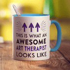 This Is What An Awesome Art Therapist Looks Like Mug - Standard 330ml (11oz) / Blue