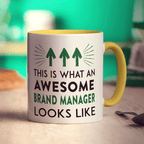 This Is What An Awesome Brand Manager Looks Like Mug - Standard 330ml (11oz) / Yellow