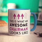 This Is What An Awesome Chairman Looks Like Mug - Standard 330ml (11oz) / Blue