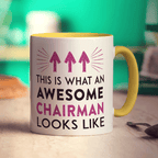 This Is What An Awesome Chairman Looks Like Mug - Standard 330ml (11oz) / Yellow