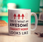 This Is What An Awesome Community Worker Looks Like Mug - Standard 330ml (11oz) / White