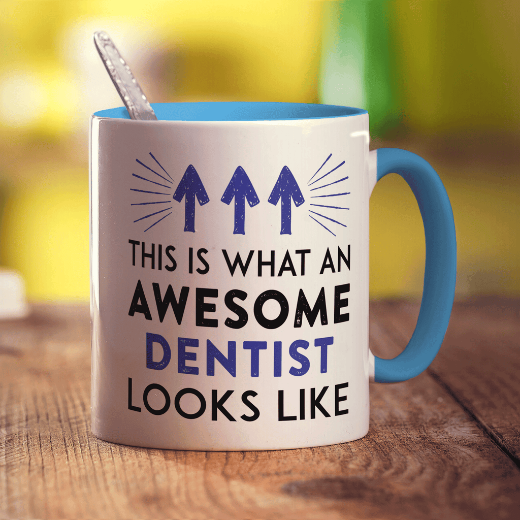 This Is What An Awesome Dentist Looks Like Mug - Standard 330ml (11oz) / Blue
