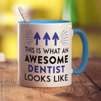 This Is What An Awesome Dentist Looks Like Mug - Standard 330ml (11oz) / Blue