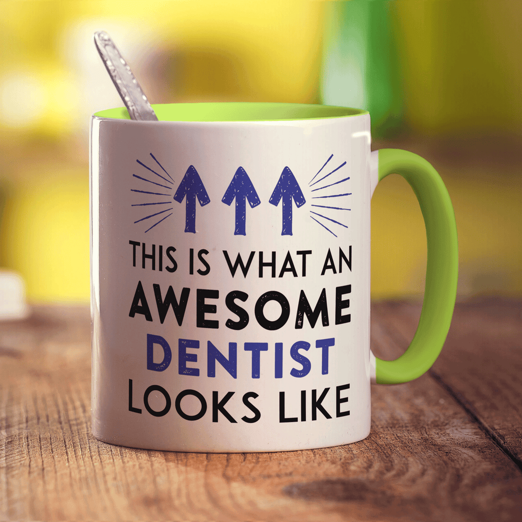 This Is What An Awesome Dentist Looks Like Mug - Standard 330ml (11oz) / Green