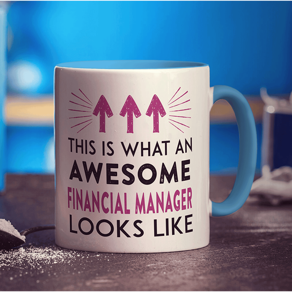 This Is What An Awesome Financial Manager Looks Like Mug - Standard 330ml (11oz) / Blue