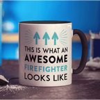 This Is What An Awesome Firefighter Looks Like Mug - Standard 330ml (11oz) / Black