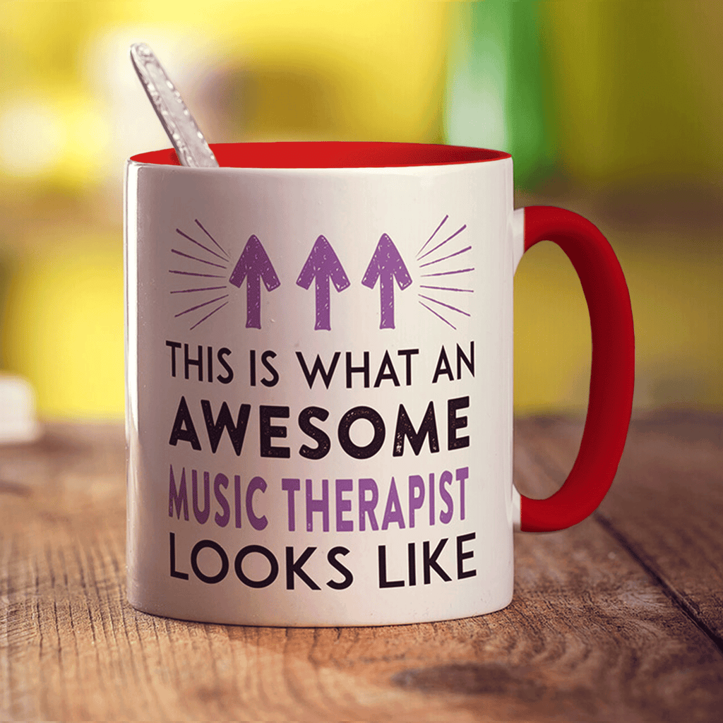 This Is What An Awesome Music Therapist Looks Like Mug - Standard 330ml (11oz) / Red