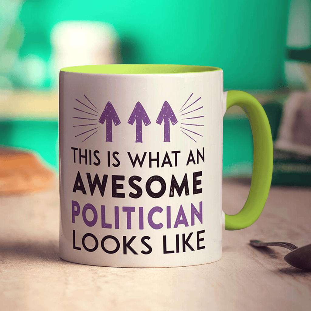 This Is What An Awesome Politician Looks Like Mug - Standard 330ml (11oz) / Green