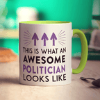 This Is What An Awesome Politician Looks Like Mug - Standard 330ml (11oz) / Green
