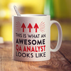 This Is What An Awesome Qa Analyst Looks Like Mug - Standard 330ml (11oz) / White