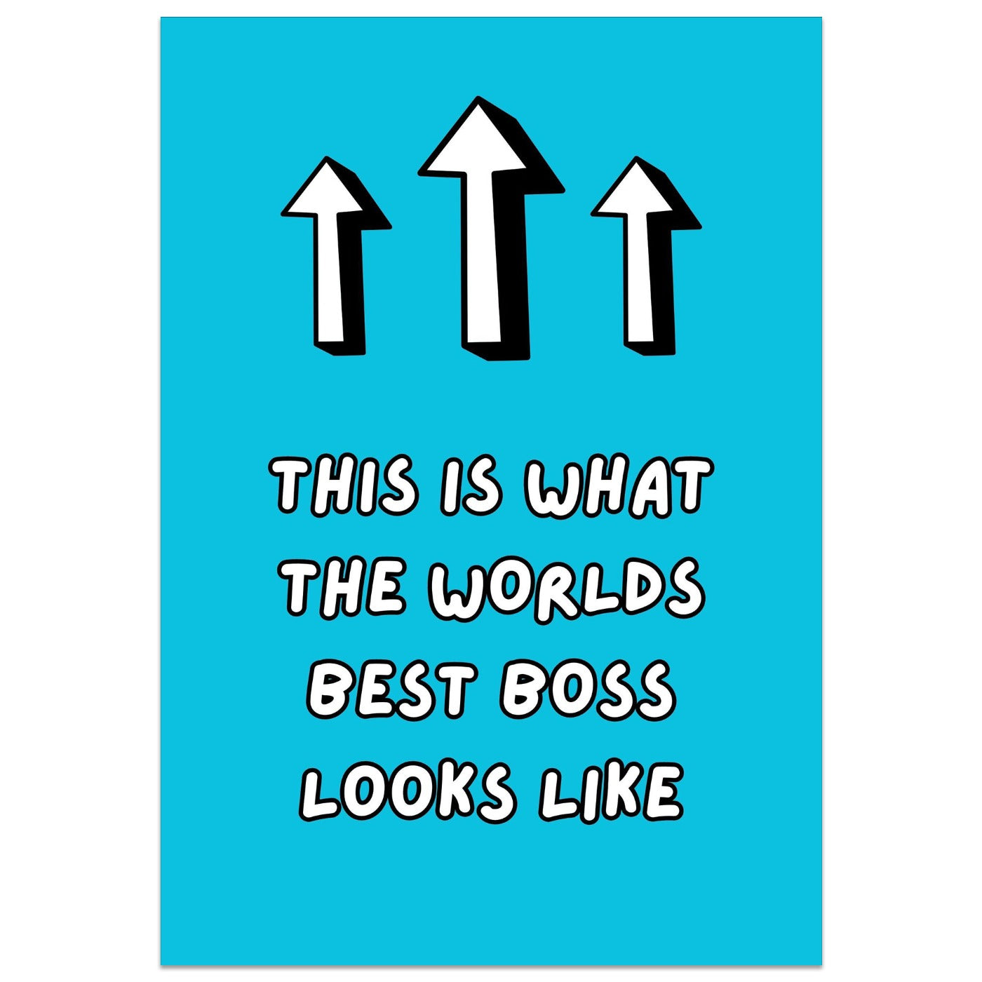 This is What the Worlds Best Boss Looks Like Card – Printster