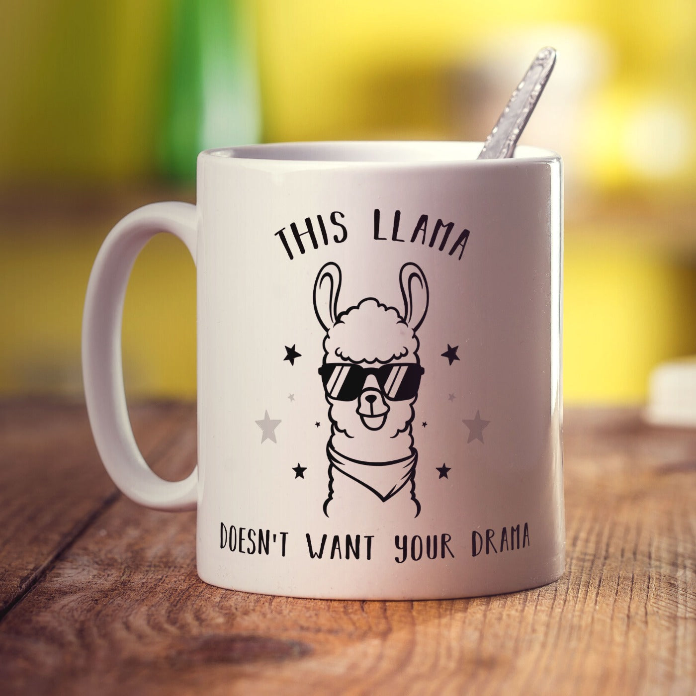 This Llama Doesn't Want Your Drama Mug