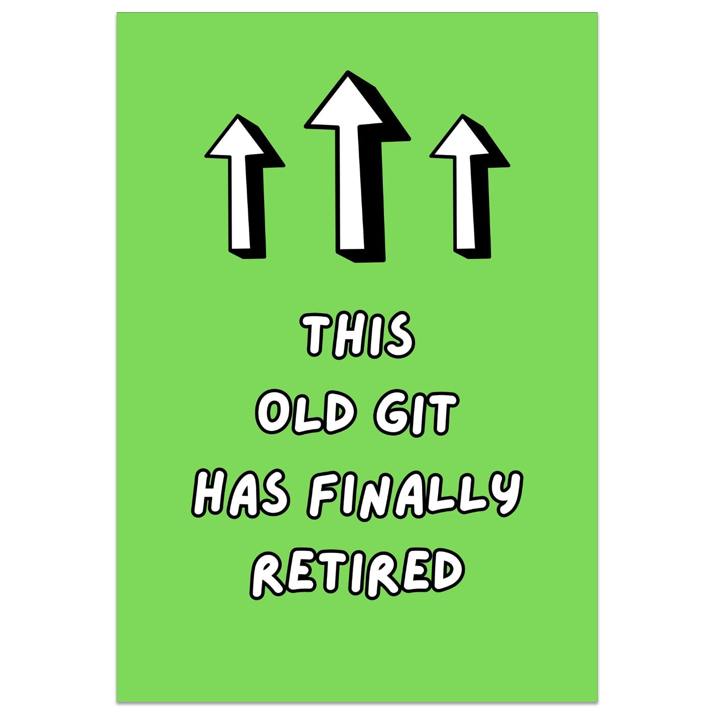 This Old Git Has Finally Retired Card