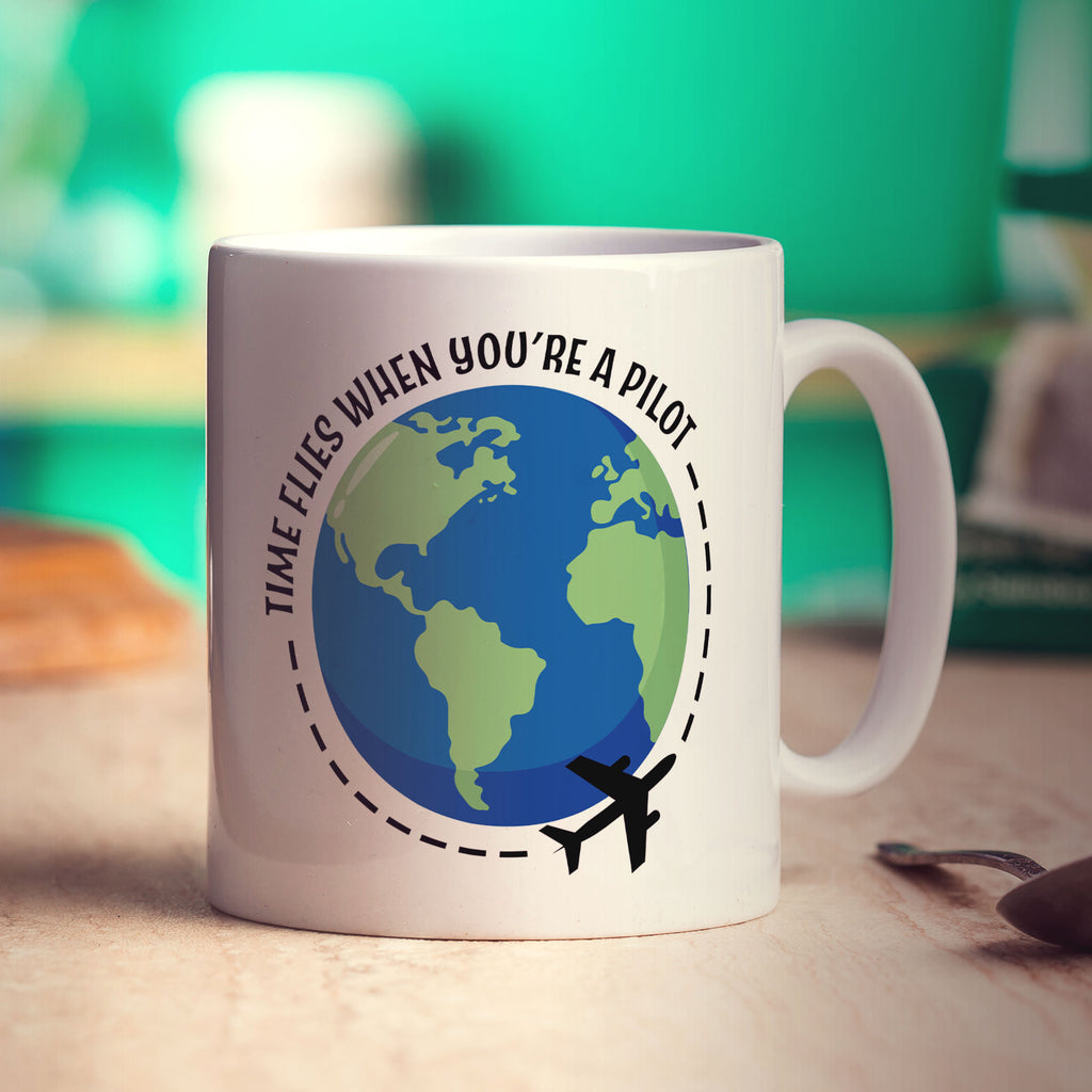 Time Flies When You're a Pilot Mug