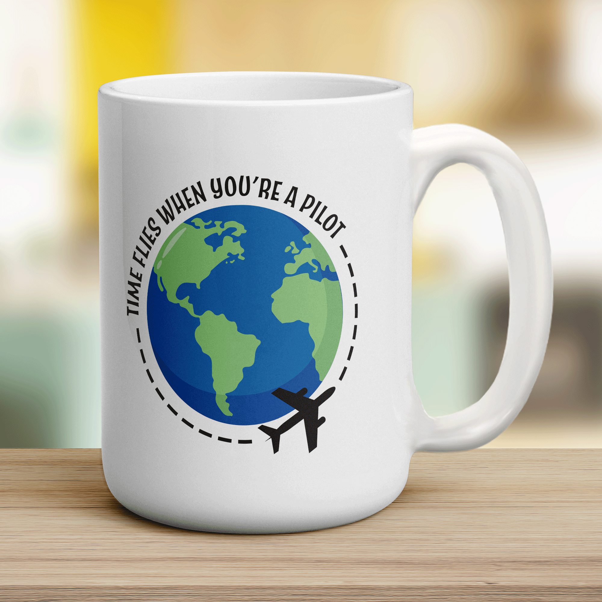 Time Flies When You're a Pilot Mug