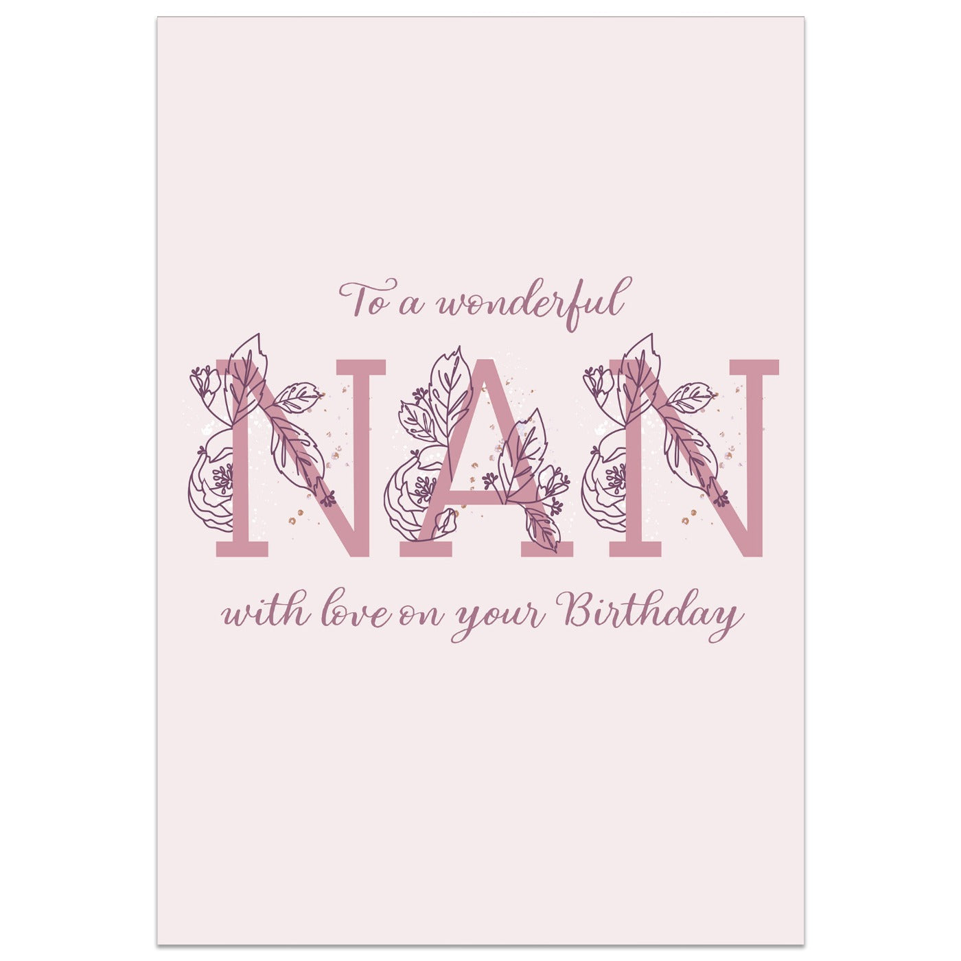 To a Wonderful Nan Birthday Card
