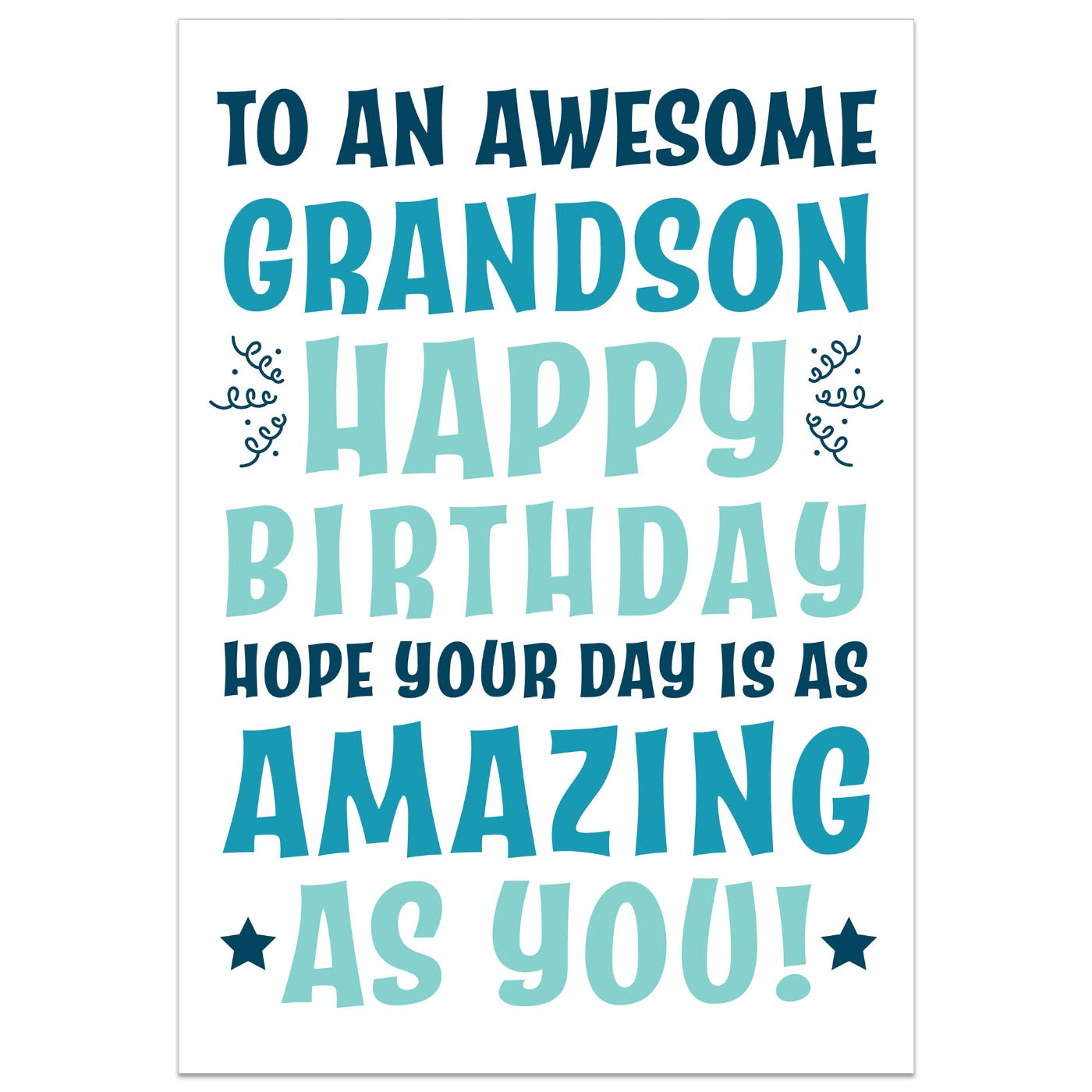 To an Awesome Grandson Birthday Card