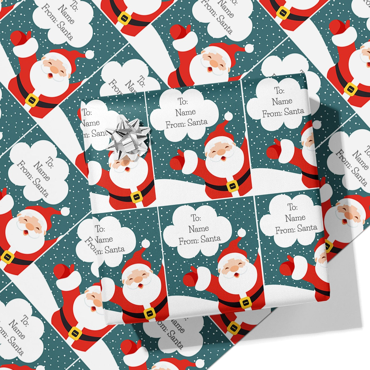From Santa Name Wrapping Paper