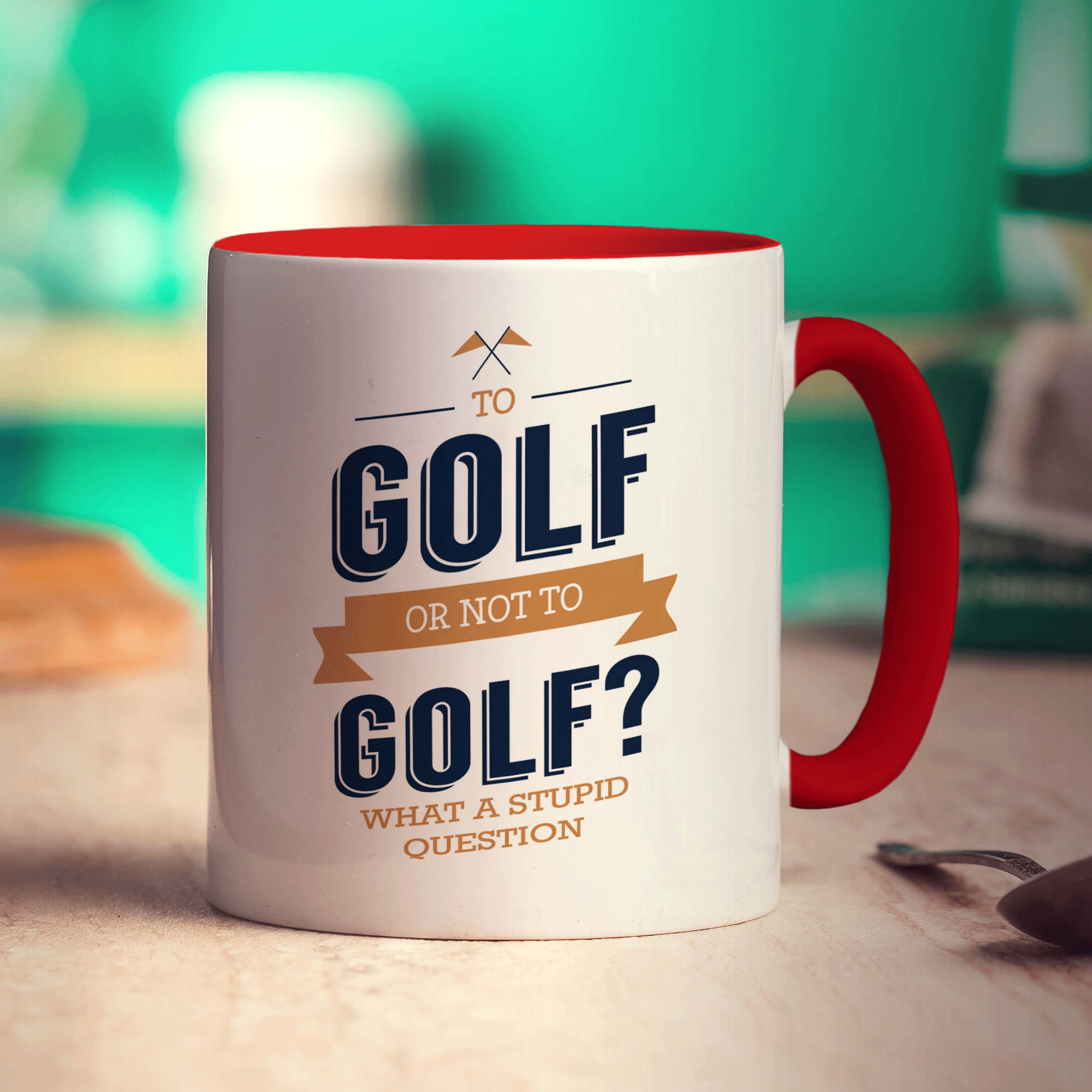 To Golf or Not to Golf? What a Stupid Question Mug - Standard 330ml (11oz) / Red