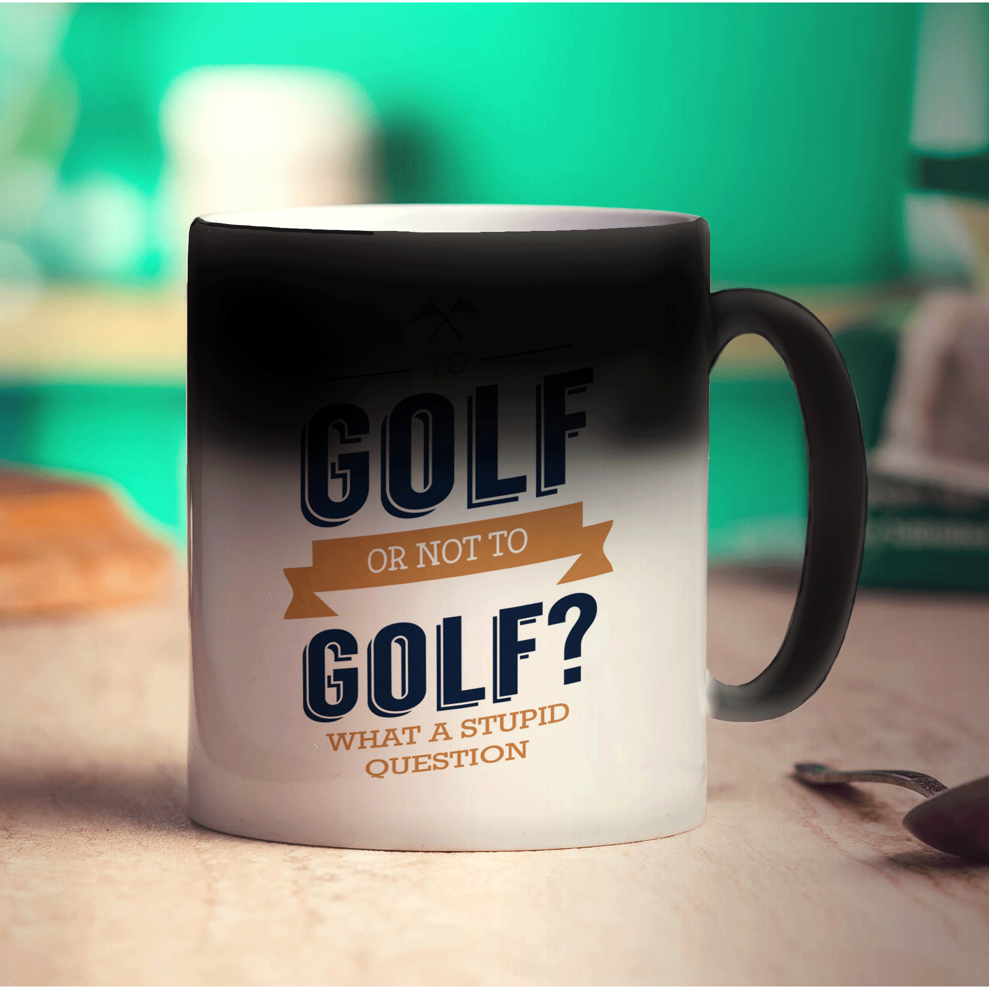 To Golf or Not to Golf? What a Stupid Question Mug - Standard 330ml (11oz) / Magic Mug