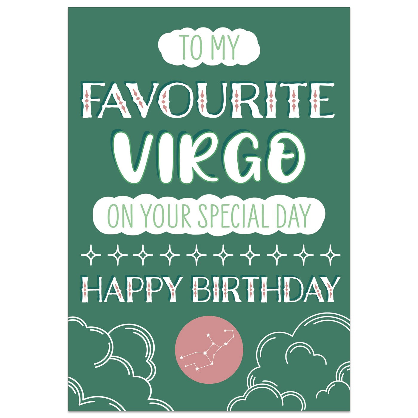 To My Favourite Virgo Birthday Card