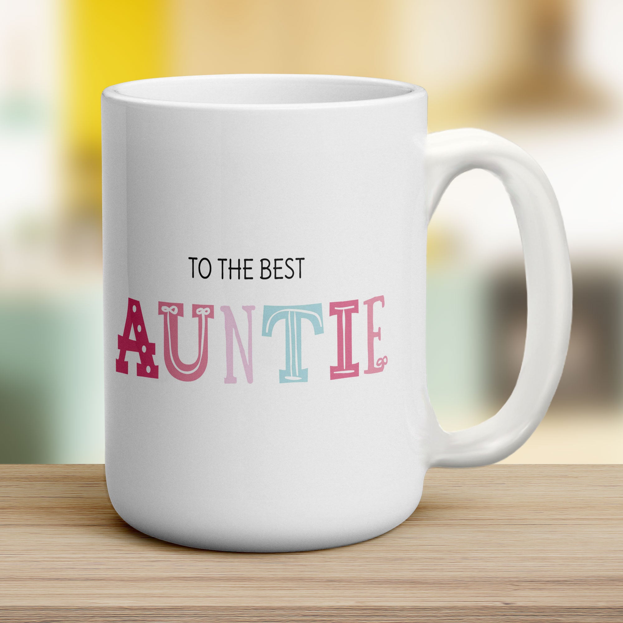 To the Best Auntie Personalised Photo Mug