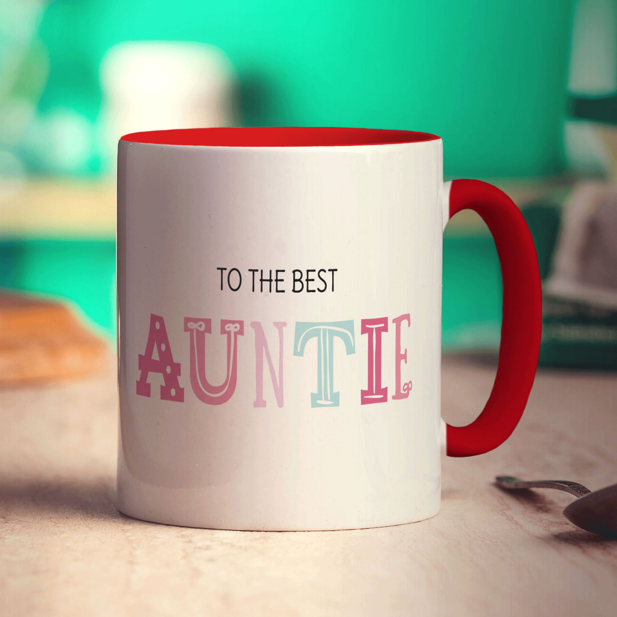 To the Best Auntie Personalised Photo Mug