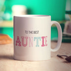 To the Best Auntie Personalised Photo Mug