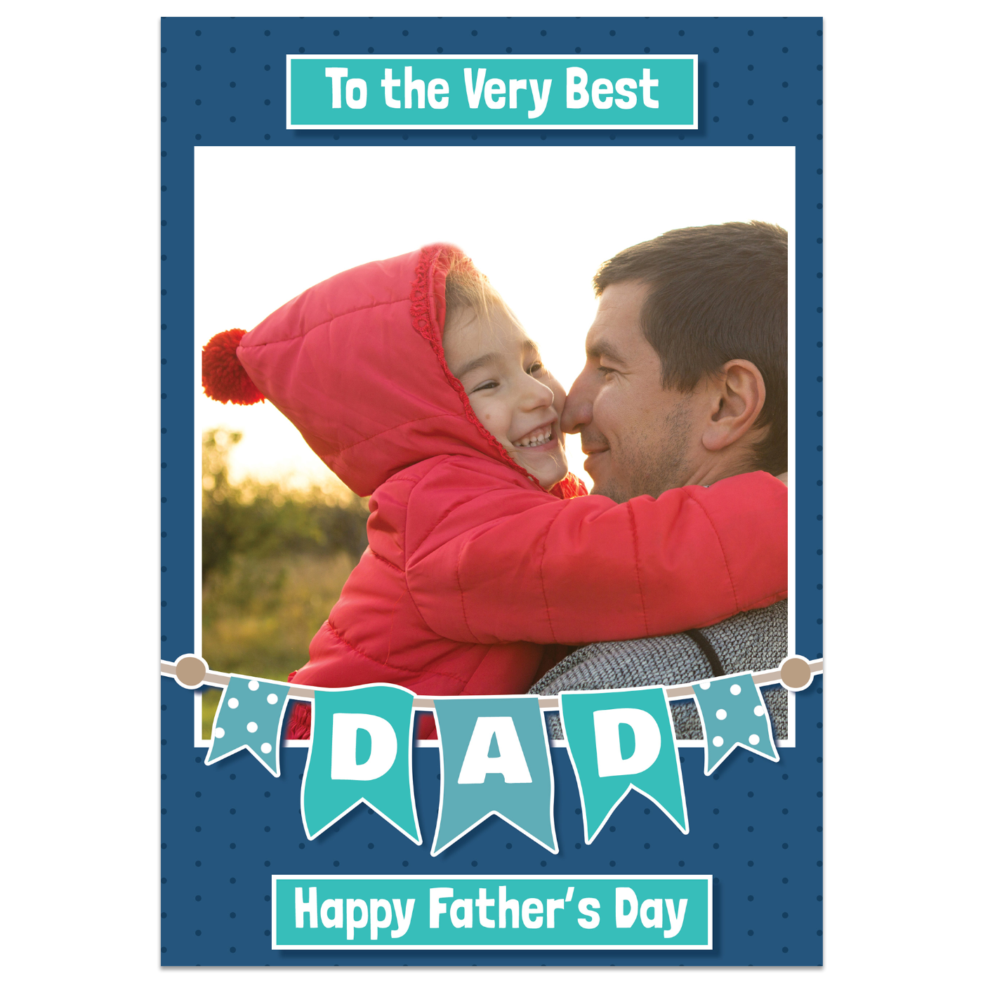 To the Very Best Dad Father's Day Photo Card