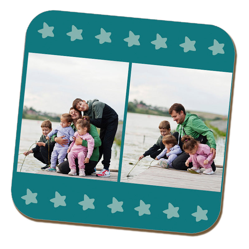 Top Dad Matching Photo Coaster
