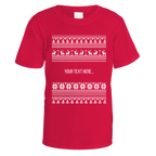 Traditional Christmas Pattern Personalised T-Shirt