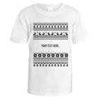 Traditional Christmas Pattern Personalised T-Shirt - Default Title