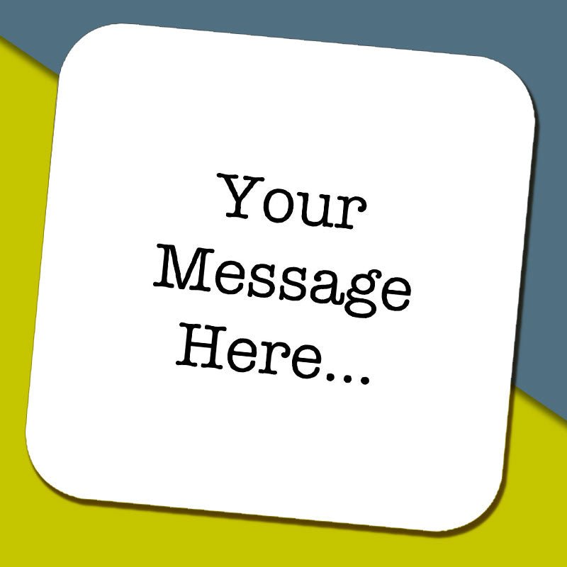 Typewriter Message Coaster