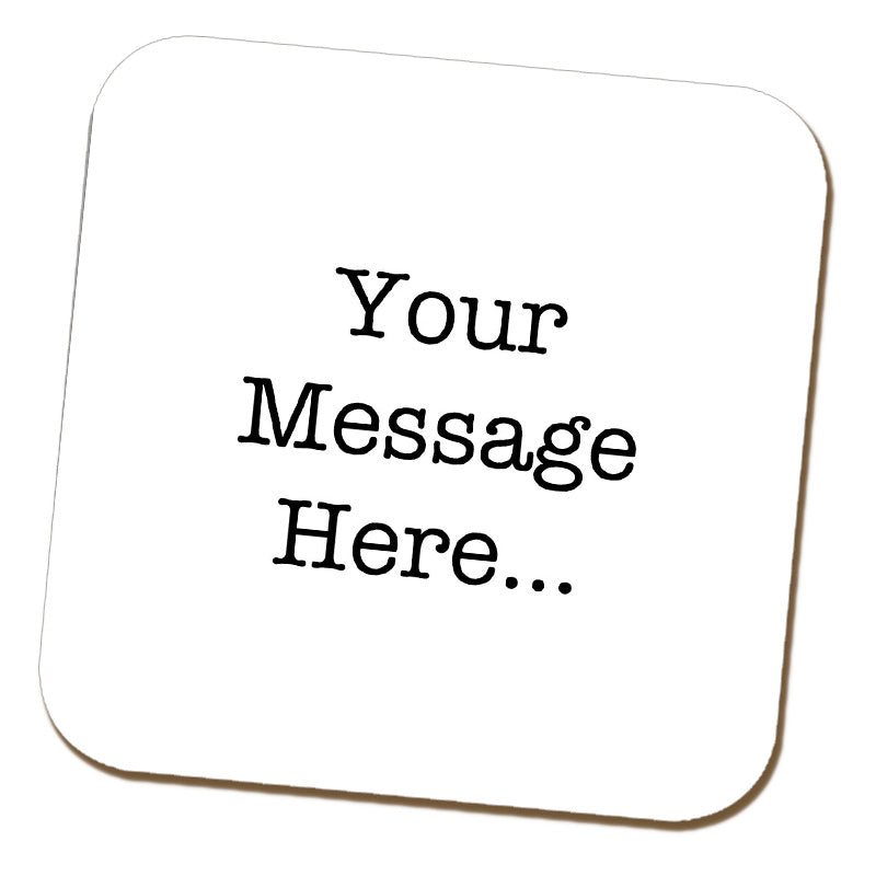 Typewriter Message Coaster