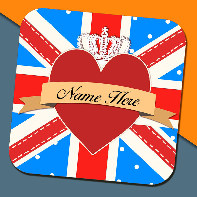Union Jack Royal Personalised Coaster