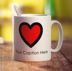 Heart Mug - Standard 330ml (11oz) / White