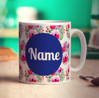 Poppy Name Mug by Jessica Peppin - Standard 330ml (11oz) / White
