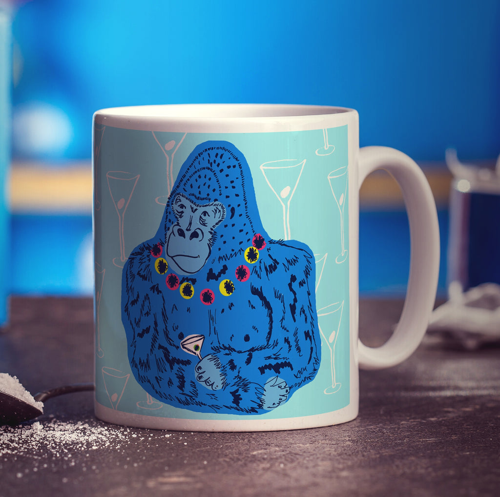 Party Gorilla Mug by Rebecca Garforth