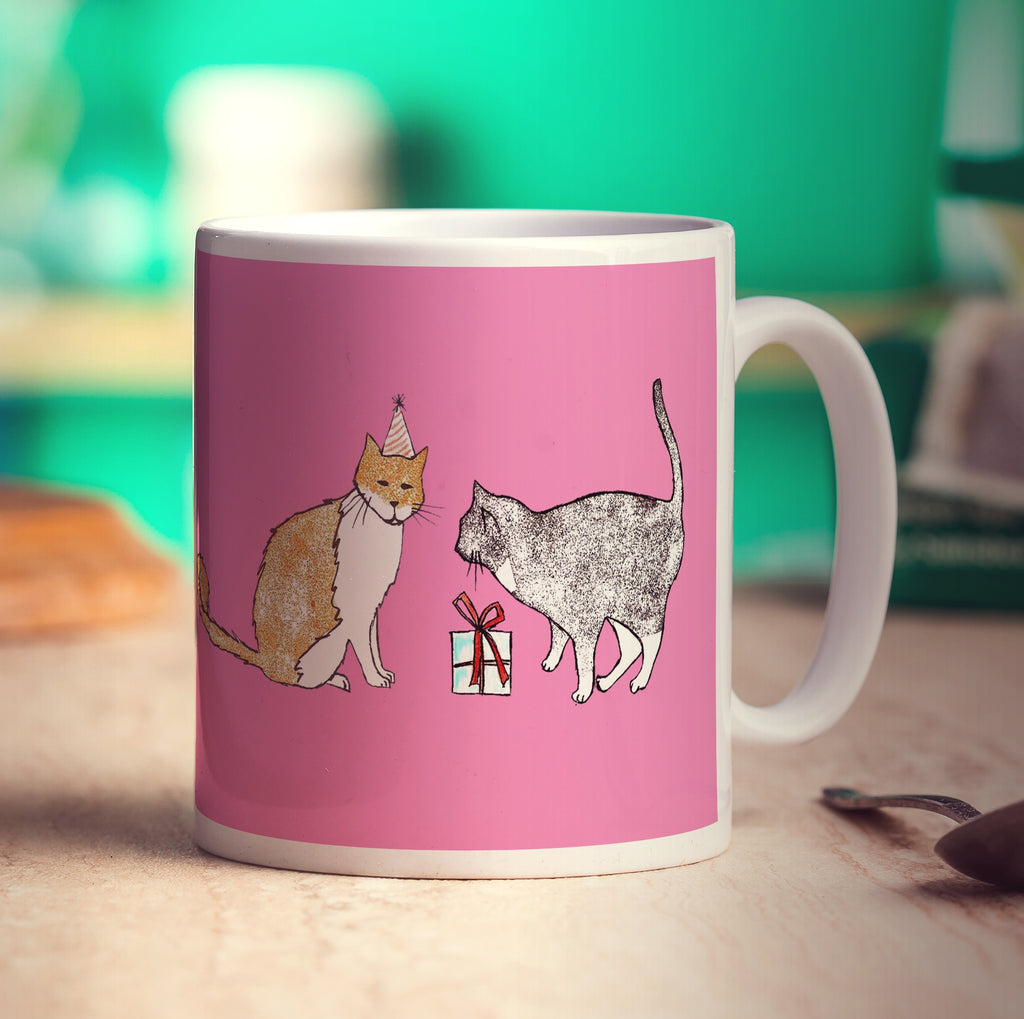 Cat Present Mug by Hannah Mansfield