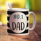No.1 Dad Message Mug - Standard 330ml (11oz) / White